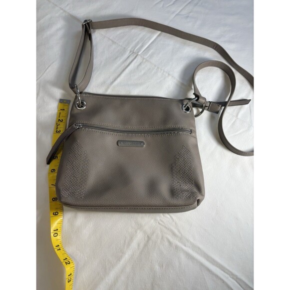 Rosette Bodhi Crossbody Bag Flux Leather Taupe Brown ￼ - Picture 3 of 4